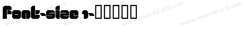 font-size 1字体转换